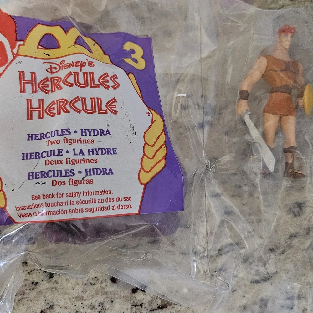 NEW IN BAG 1997 set of 7 Hercules Mcdonalds Toys - Picture 4 of 8